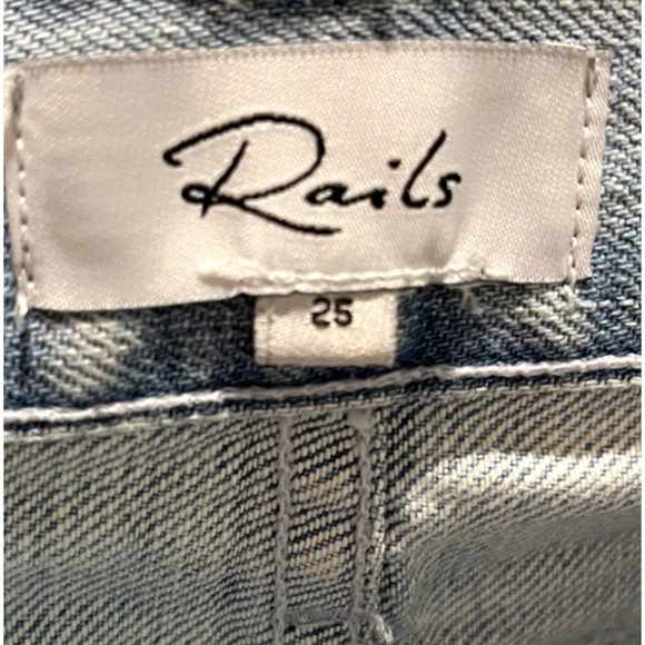 Rails Light Blue Vintage Wash Beckett Distressed Women's Jeans Size 25 - Picture 4 of 5